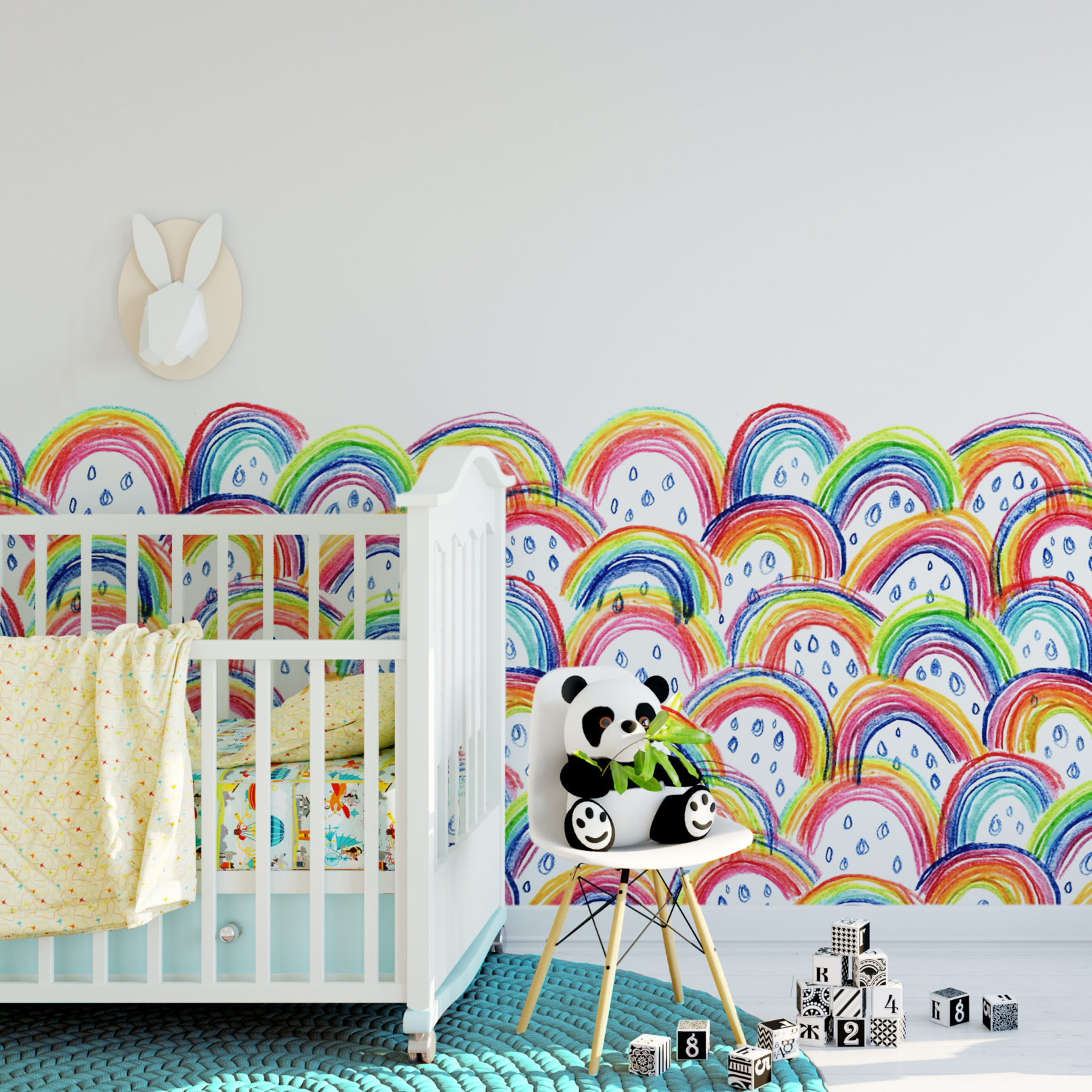 motif papier peint illustration