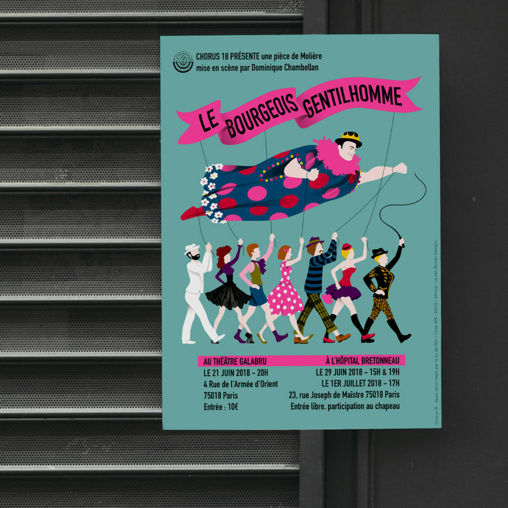 affiches théâtre graphisme illustration