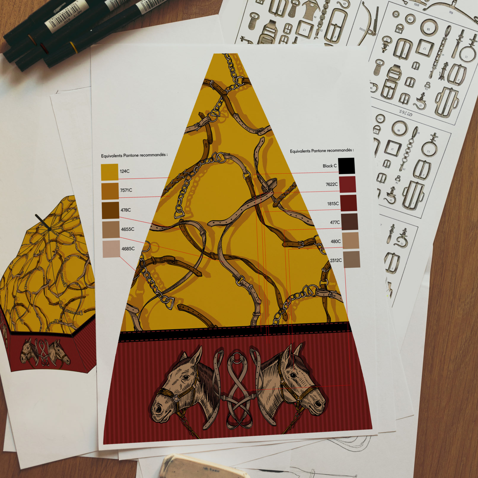 print pattern imprimé parapluie textile