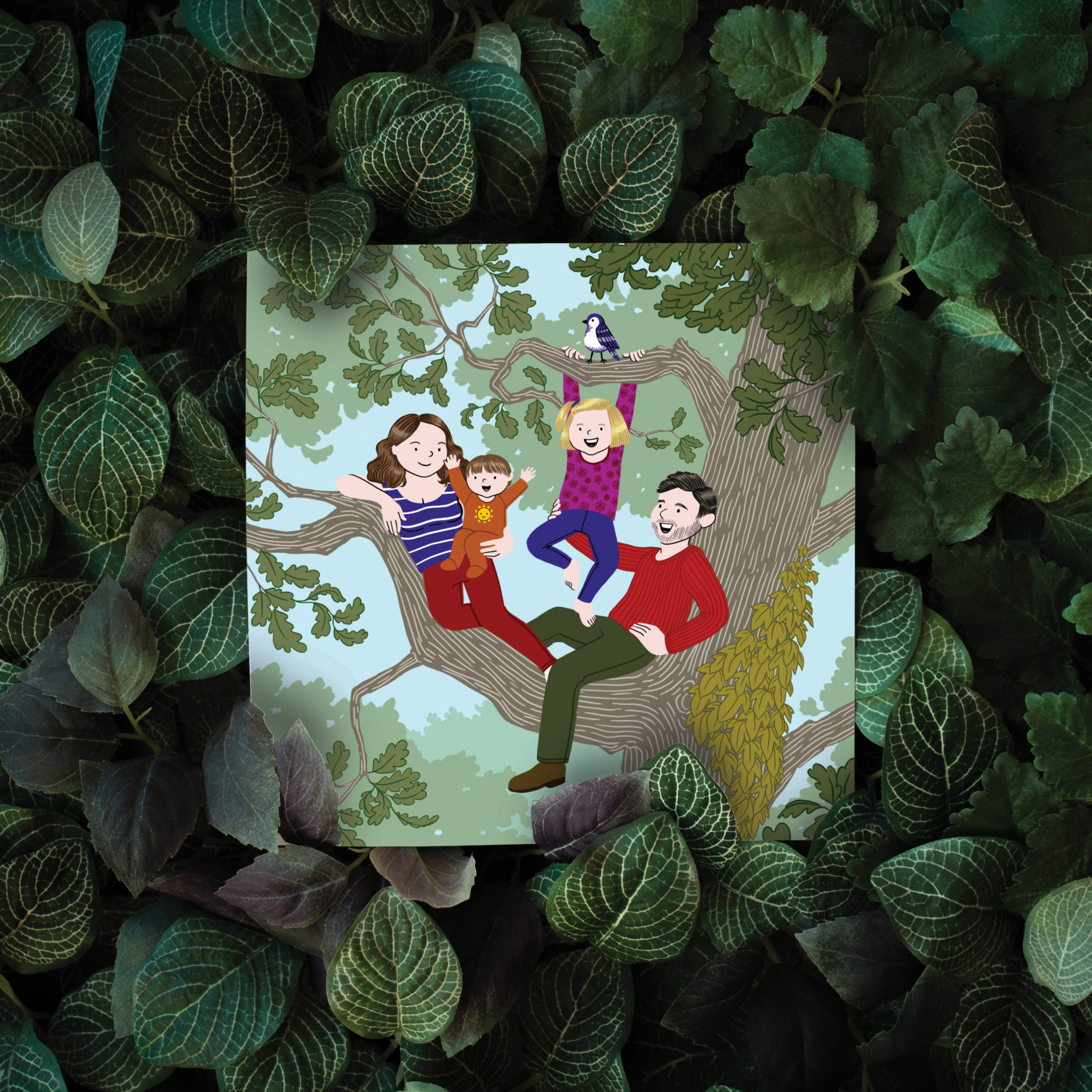 portrait de famille illustration