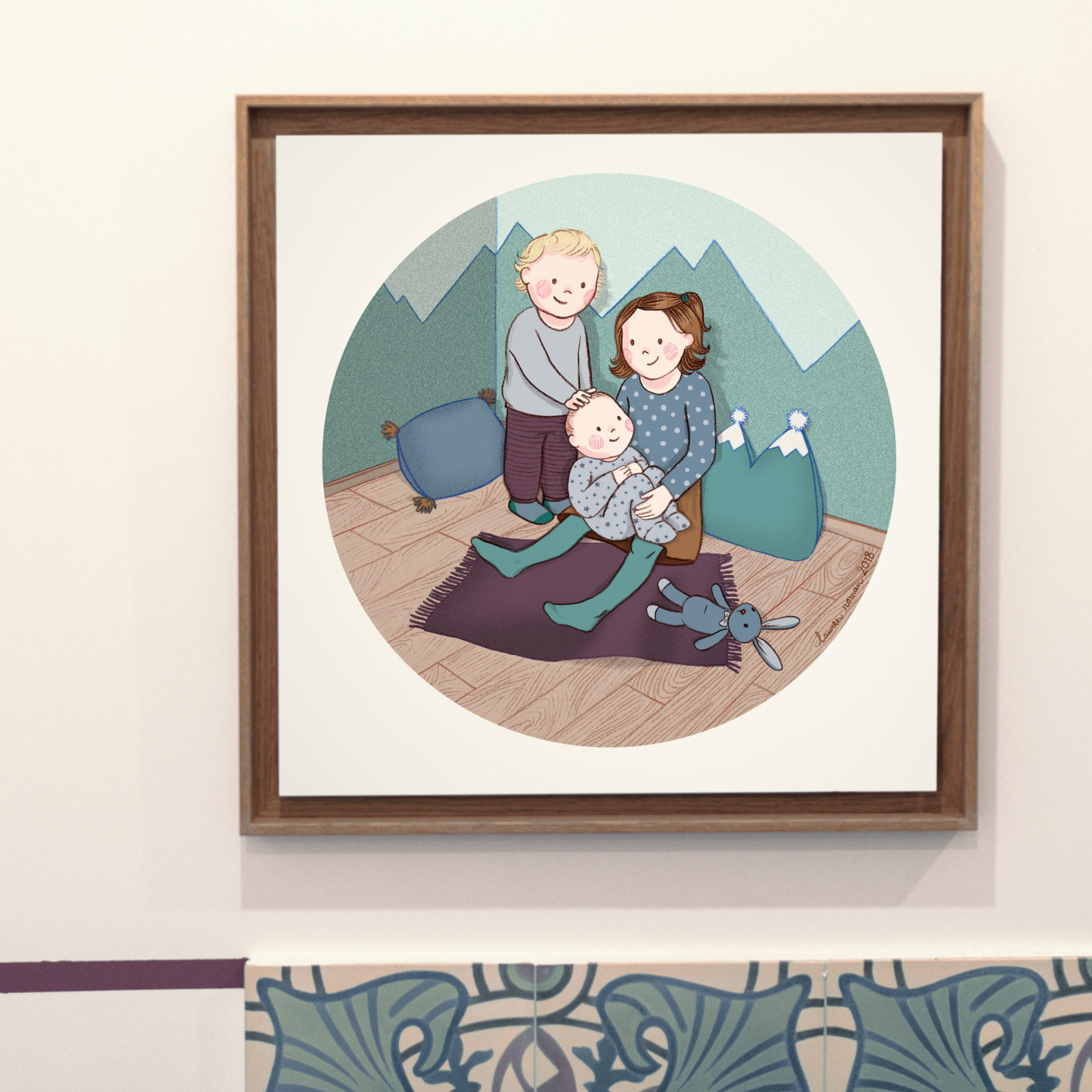 illustration personnalisée enfant