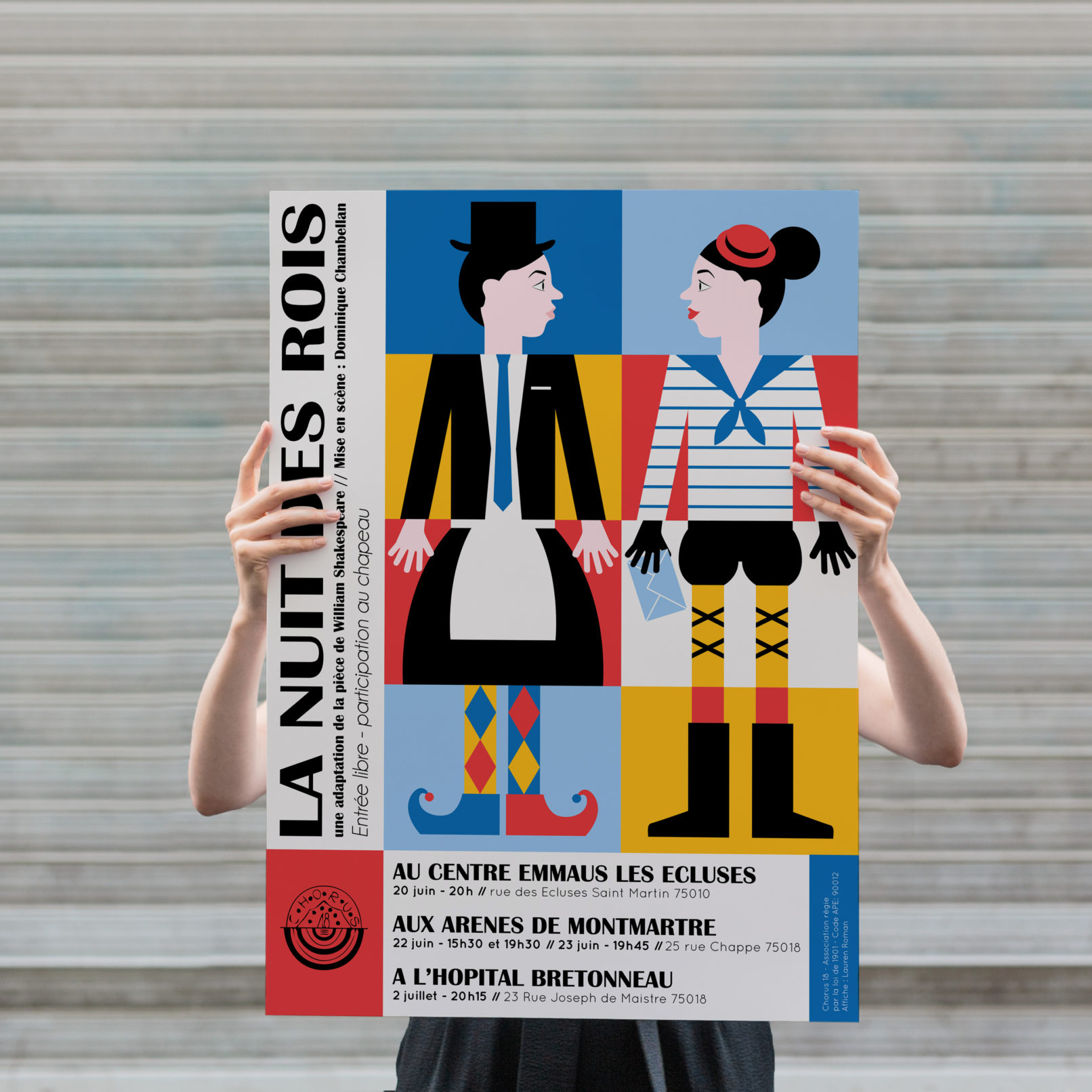 affiche théatre graphisme illustration