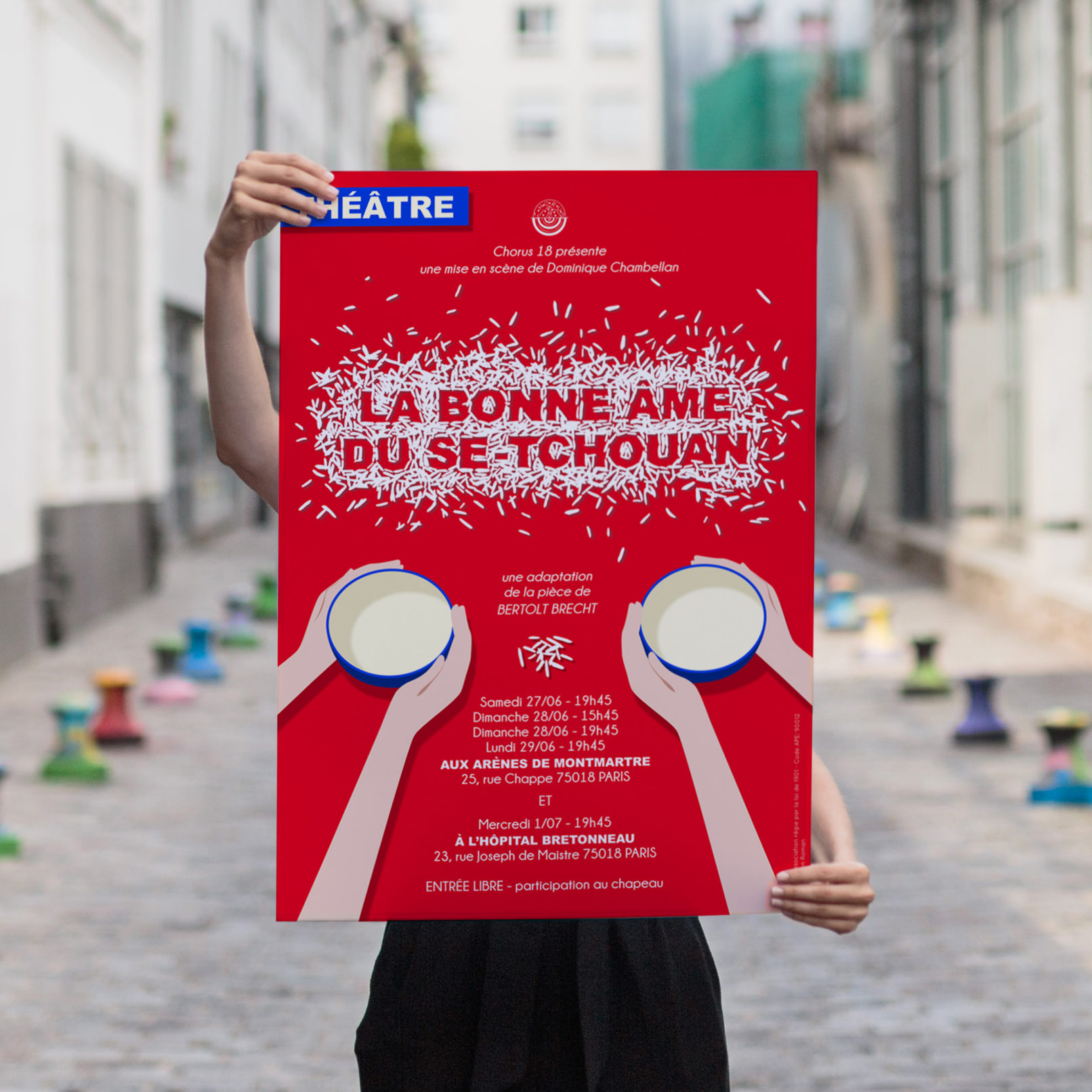 affiche théatre graphisme illustration