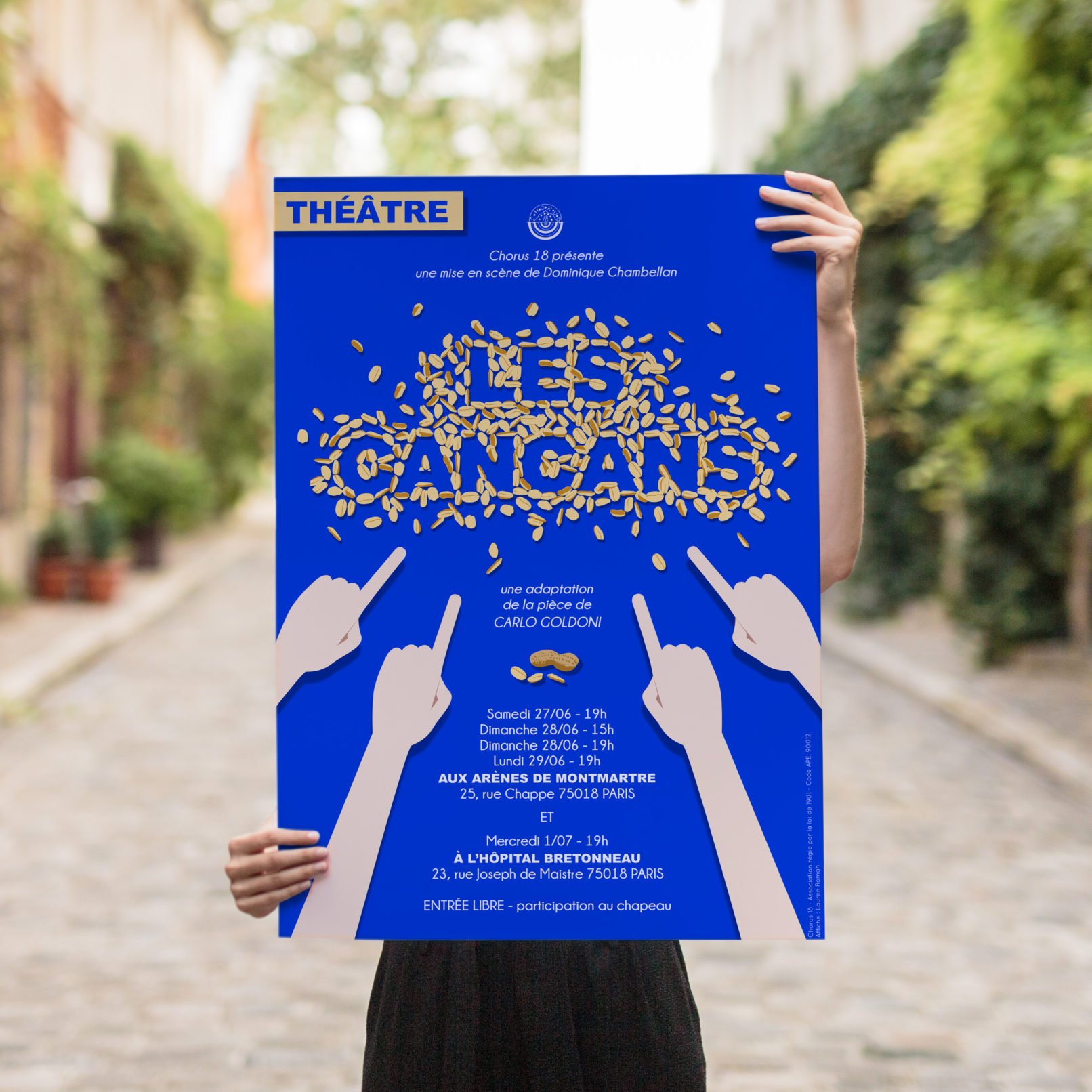 affiche théatre graphisme illustration