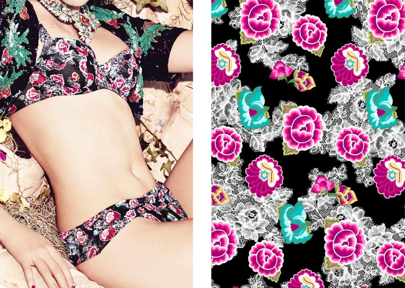 print pattern lingerie chantal thomass