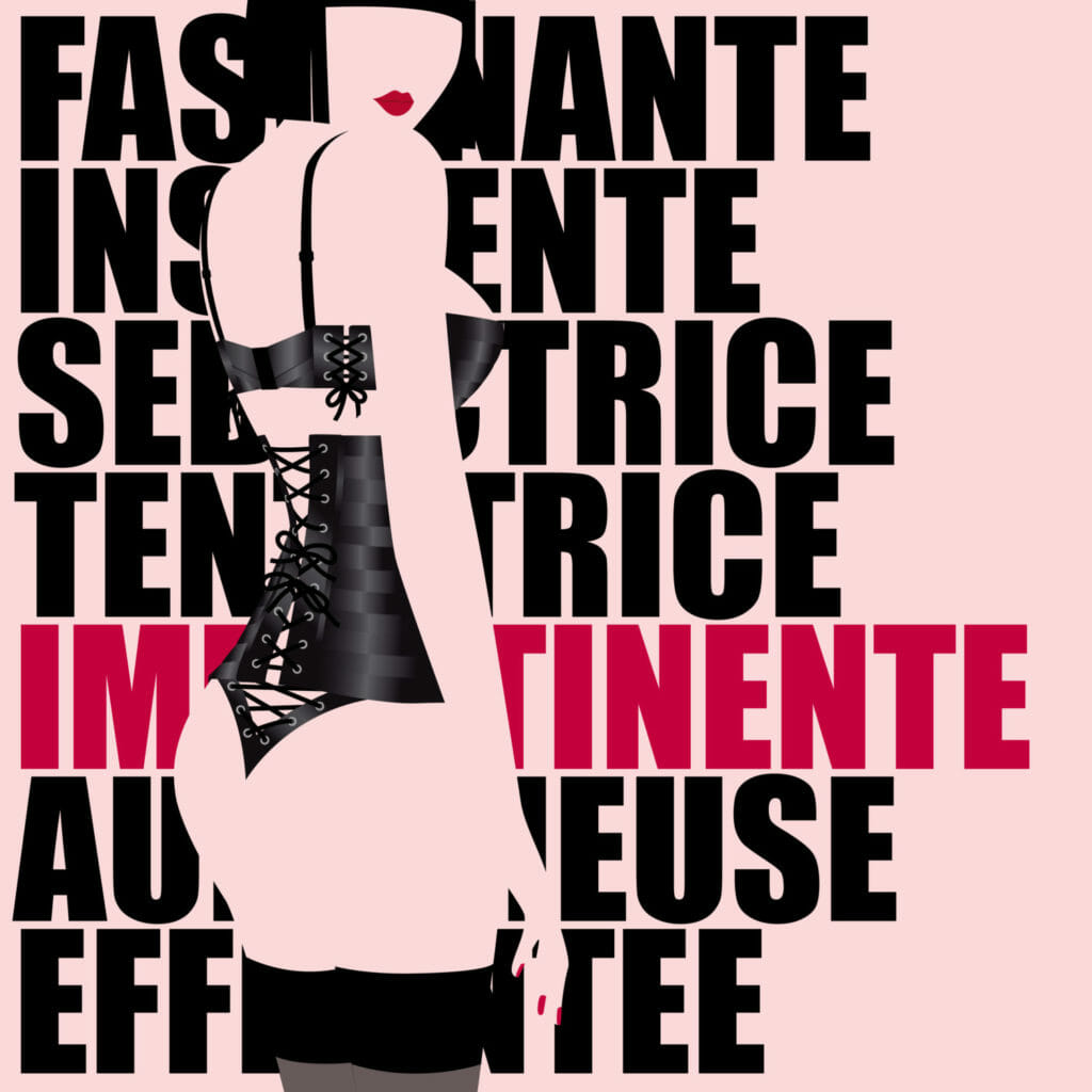illustration chantal thomass silhouette lingerie