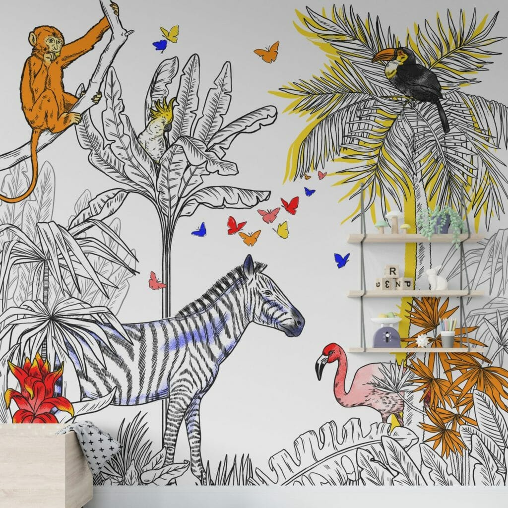 PAPIER PEINT PANORAMIQUE, papier peint, design motif